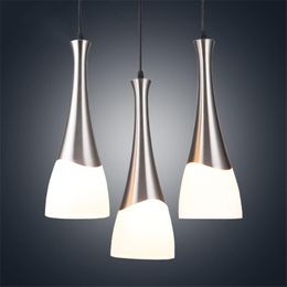 Pendant Lamps Nordic Light Modern Minimalist Restaurant Lamp Fashion Warm Living Room Bedroom Aisle 1/3 Heads Glass Lights XUPendant