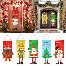 115x40cm Christmas Decorations for Home Noel Garland Ornaments Porch Sign Xmas Happy Year Gift Y201020