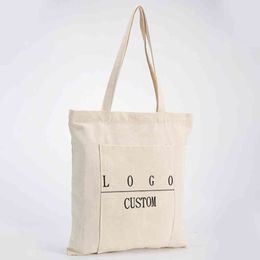 High quality company brand Colour black and white printing cotton canvas tote promotional gift bags