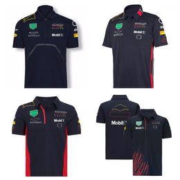 F1 Formula One Racing Polo Suit New Lapel T-shirt with the Same Custom b3