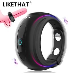 Adjustable Penis Cock Ring Vibrating sexy Toys for Men Delay Ejaculation Cockring sexyy Goods Vibrator Male Gay Adults Gay18