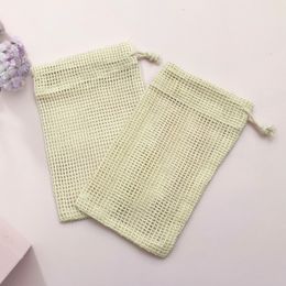 Natural Exfoliating Mesh Soap Savers Bag Handmade Scrubbers Bath Foaming Holder Pouches and Drying