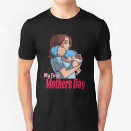 Men's T-Shirts My First Mother'S Day Men T-Shirt Soft Comfortable Tops Tshirt Tee Shirt Clothes Mothers Mom Pregnancy Pregnant Baby