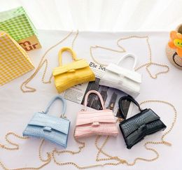 High quality pattern girl handbag children's fashion single shoulder bag western style little girls chain crossbody bag tide