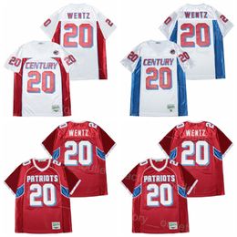 Men Football High School 20 Carson Wentz Jersey College Team Color Red White All Stitched University Breathable For Sport Fans HipHop Moive High Quality On Sale