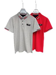 Luxury designer Men's dress Polo Shirt Design T-shirt Summer breathable loose men's and women's Couple Hop Streetwear Top Fashion 100% cotton short sleeve M-3XL#109