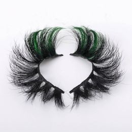 Colorful Mink Hair False Eyelashes Short Handmade Curly Lashes