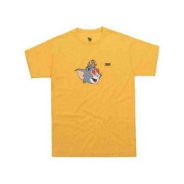 Kith Tom and Jerry Tee Man Women Casual T-shirt Short Sleeves Sesame Street l Fashion Clothes s Outwear Tops Quality T-shirt Fashion Q15