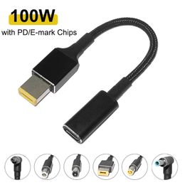 New 100W Fast Charging Cable Cord USB Type C Female Male Plug Converter Adapter for lenovo Hp