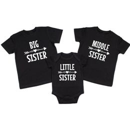 Big Brother Little Sister Outfit Shirt Gift Baby Shower Gifts 220531