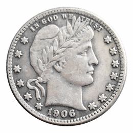 US 1906-P-D-O Barber Quater Dollar Craft Silver Plated Copy Coins metal dies manufacturing factory Price