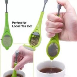 Reusable Convenient Tea Infuser Kitchen Tools Gadget Measure Coffee Tea Flavor Swirl Stir Press Healthy Food Grade Plastic
