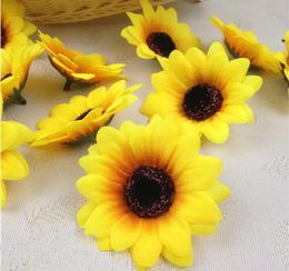 Artificial Sunflower Head Diy Wedding Flower Headware Accessories Party Decoration Pecoration Wedding Decorations Artificial Flowers