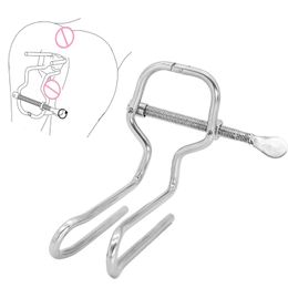 Adjustable Metal Anal Expander Vaginal Speculum BDSM Slave Anus Pussy Dilator Stainless Steel Butt Enema Tools sexy Toys Products