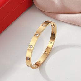 diamond bangle bracelet designer custom cuff bracelet for woman men screw luxurious Jewellery stainless steel friendship fashion couples designers bracelets gold