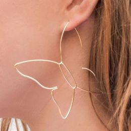 Dangle & Chandelier Fashion Hollow Line Butterfly Earrings For Women Simple Creative Aesthetic Lines Girl Personality EarringsDangle