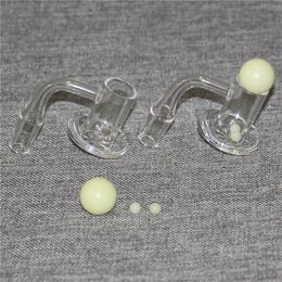 Heady Quartz Banger 2mm Thick Smoking Accessories 90 Degree Bevelled Edge 10mm 14mm Male Joint With Spinner Ruby Pearls Blender Spin Nail