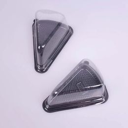Cake Slice Box Containers Clear Plastic Cheesecake Containers Individual Disposable Triangle Cakes Boxes
