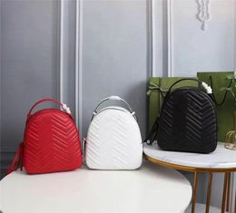 Designer Bags Luxury Backpack Matelasse Marmont 476671 Daypack leather Red Women 'S Week Backpacks Black