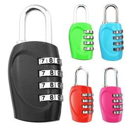 4 Dial Digit Lock Combination Lage Metal Code Password Locks Padlock Travel Safe AntiTheft Cijfersloten 220727