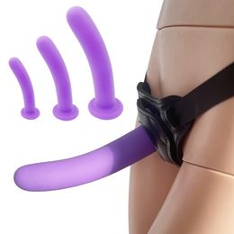 TleMeny 3 Sizes Strap On Dildo Harness Adjustable BDSM Bondage Pants Lesbian Strap-on Bottom Female Anal sexy Toy For Gay