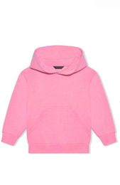 Kids Sweatshirts Boys Girls Hoodies Letters Printed hooded Streetwear Hiphop Pullover Tops Children Cotton Sweatshirt Baby Clothing Pink Grey 100-140cm