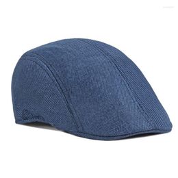 Berets Summer Polyester Soild Colour Sboy Caps Flat Peaked Cap Men And Women Painter Beret Hats 70Berets Wend22