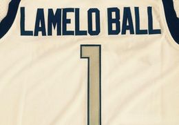 Chino Hills Huskies High School #1 Lamelo Ball Lonzo Ball #2 Basketball  Jerseys