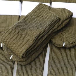 Men's Socks Men's Outdoor Warm Thickened Army Towel Bottom Absorb Sweat Cotton Knee Breathable High Sports Big SizeMen's