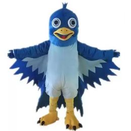 Stage Fursuit blue big mouth bird Mascot Costumes Carnival Hallowen Gifts Unisex Adults Fancy Party Games Outfit Holiday Celebration Cartoon Character Outfits