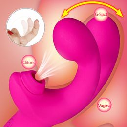 Clitoral Sucking G Spot Dildo Vibrator With 10 Powerful Modes Clit Sucker Rechargeable Clitoris Stimulator sexy Product For Women