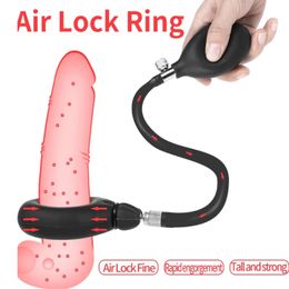 Newest Inflatable Cock Ring Can Be Used Separately Penis Extender Pump Male Masturbator sexy Toy Men's