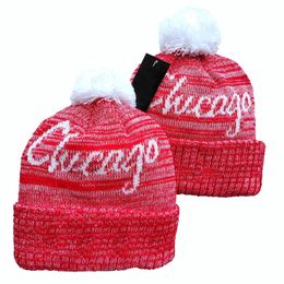 2022 New Basketball Beanies Premium Sideline Cuffed Hat With POM Winter Warm Knit Toque Cap Fashion Thick Skull Beanie