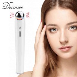 Eye Massager s Facial Heated Wand Dark Circle Remover Eliminate Bags Puffy Anti-aging s Pen 220512