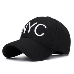 nyc hats UK - Ball Caps 2021 Casual NYC 3D Letter Embroidery Dad Hat Men Women Summer Fashion Baseball Cap Spring Autumn Visor Adjustable Hats239u