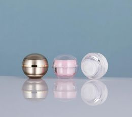 5g Round Cream Bottle Plastic Cosmetic Ball Packing Container Trial Case Cream Box 200pcs Wholesale SN4447