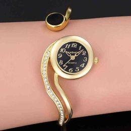 Women's es 2022 Luxury Bracelet Gold Silver Dial Small Dial Dress Quartz Wrist Gift for Women reloj mujer Y220707