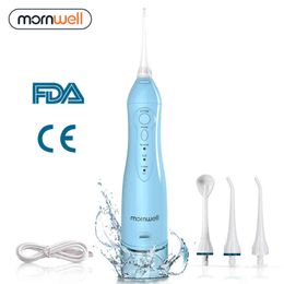 USB rechargeable oral irrigator, 3 modes, portable dental floss, water spray, 300ml, detergent + 4je 220511