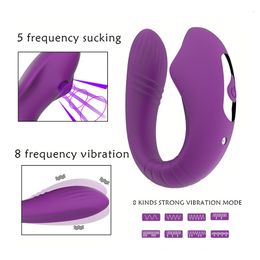 Sex toys masager toy Toy Massager remote Control Suck Vibrator Men and Women Shared Clitoral Stimulation G-spot Massage Masturbator Supplies DE5W 6KL3