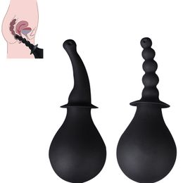 Silicone Anal Cleaner Large Capacity Douche Enema Bulb Flush Vaginal Nozzle Health Hygiene Tool sexy Toys