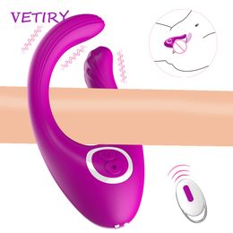 Dildo Vibrator Dual Motor Couple Clit Penis Vagina Stimulator sexy Toys for Women Remote Control Female Masturbator