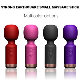 10 Modes Strong Vibration Upgraded Mini AV Vibrator Dildo Magic Wand Massager Clitoris G-Spot Vibrators sexy Toy for Women