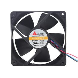 Wholesale fan: 12038 FD481238HB 12CM 48V 0.21A three-line server cooling fan