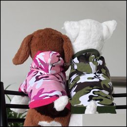 Cute Pet Dog Christmas Gifts Clothes Green Apparel Cartoon With A Hood Sweatshirt Teddy Fashion Coat Supplie Drop Delivery 2021 Supplies Hom