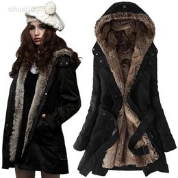 Womens Thicken Warm Winter 5Th Generation Cotton Jacket Hood Parka Overcoat Long Jacket Delicate Comfortable Fashion Breathable L220725