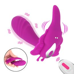 10 Speed Wearable Panties Vibrator Clitoris Stimulator Dildo Wireless Remote Control Dildos sexy Toys for Women
