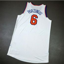 Chen37 rare Basketball Jersey Men Youth women Vintage Kristaps Porzingis 15 Game Issued High School Size S-5XL custom any name or number