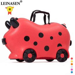 Children Luggage Kid Suitcase Locker Handbag Boy Girl Baby Toy Box Drawbar Can Sit Ride Selection J220707