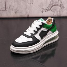 Luxury Designers Dress Wedding Party Shoes High Top Fashion Trend Comfortable Man Casual Sneakers Round Toe Air Cushion Non-Slip Driving Walking Loafers