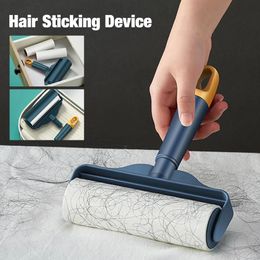 1pc Tearable Hair Sticking Device Roller Brush Hair Remover Sticking Artefact Replaceable Roll Paper Household Cleaning Tools